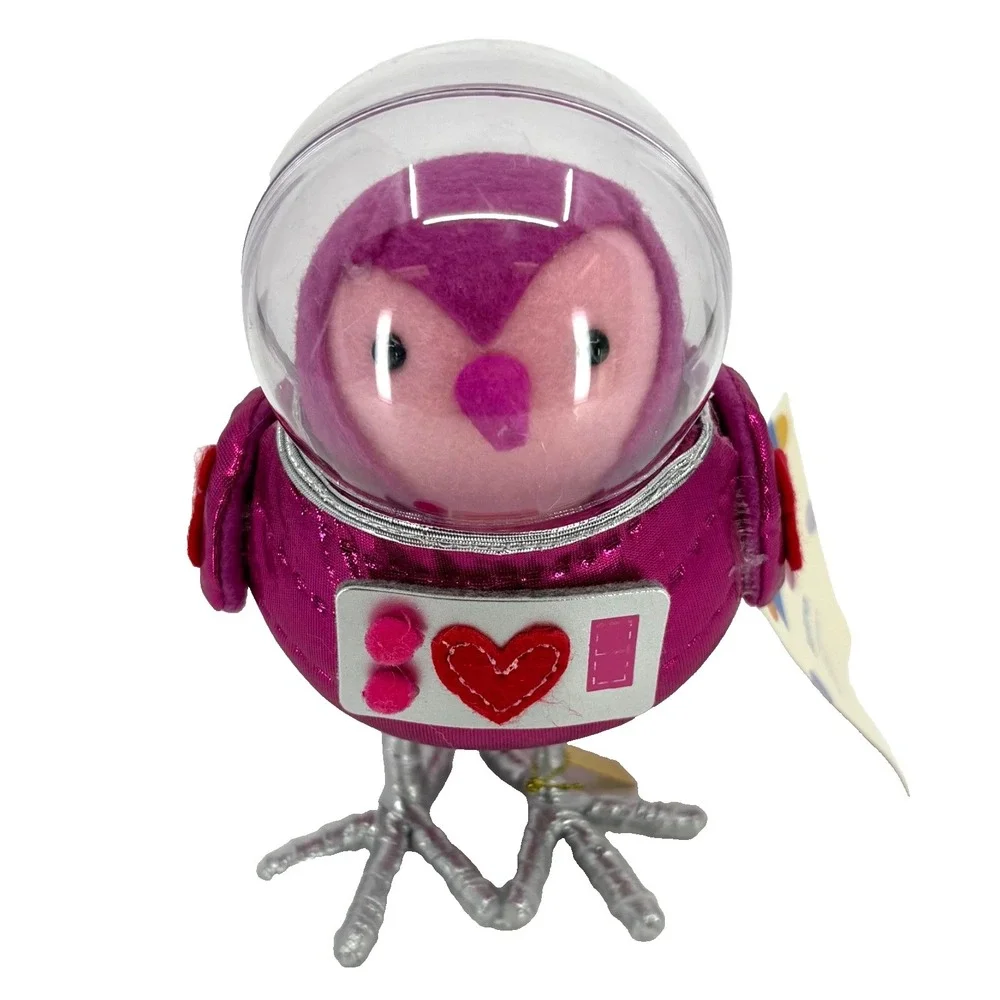 Featherly Friends Astra Astronaut Valentine's Day Target Spr!tz Bird Figurine